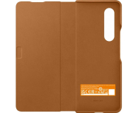 SAMSUNG Etui Leather Flip Coverdo Z Fold 3 Camel - 670518 - zdjęcie 2
